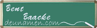Bent Baacke Visitenkarte